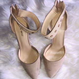 Nine West ‘Sharmain’ Angle Strap Heel